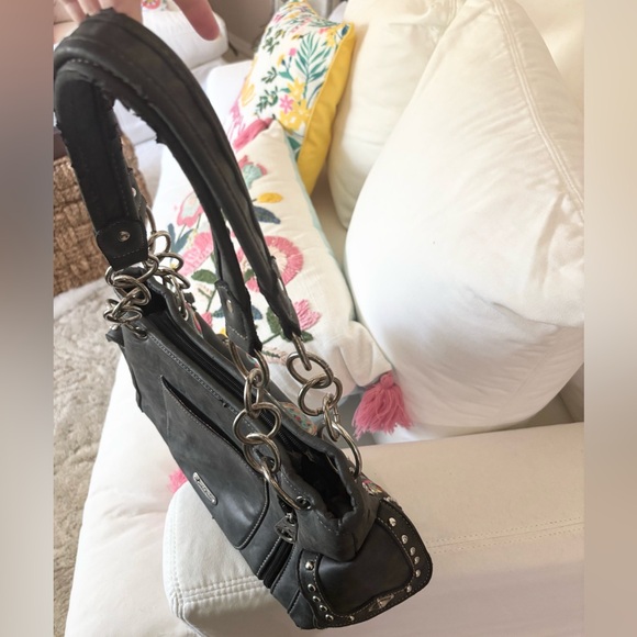 Montana West Skull Multicolored Rhinestone Shoulder Bag - Picture 7 of 10